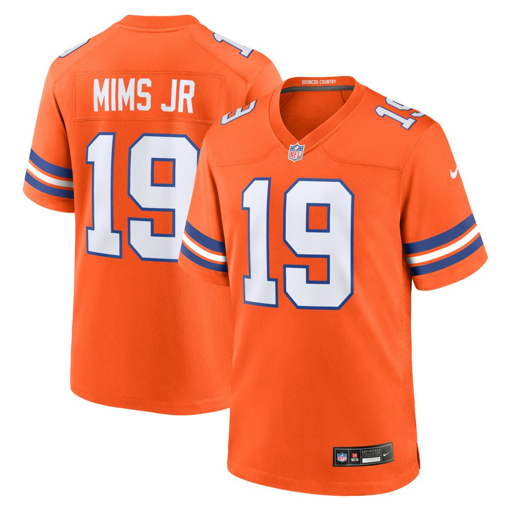Marvin Mims Jr Denver Broncos Mile High Collection 1977 Throwback Player Game Jersey - Orange | Nike outlet