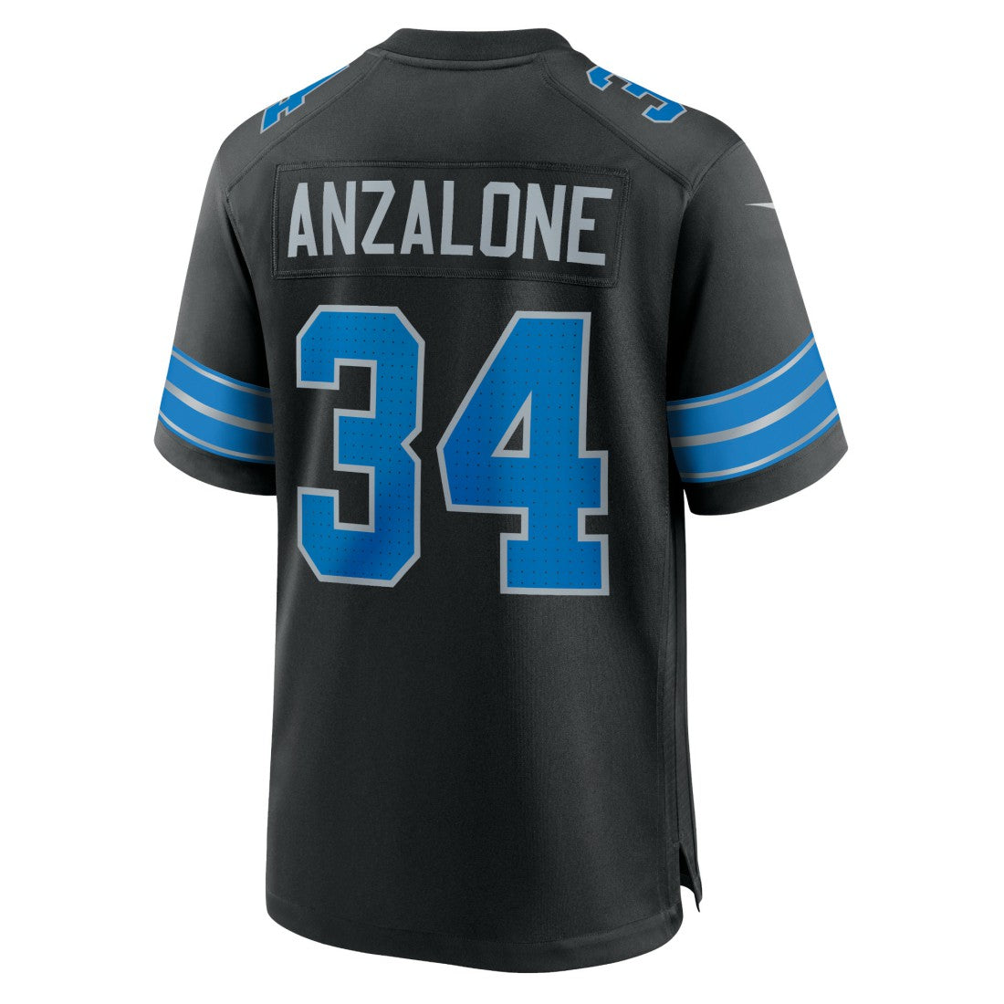 Alex Anzalone Detroit Lions 2nd Alternate Game Jersey - Black | Nike for sale