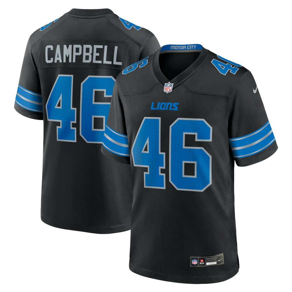 Jack Campbell Detroit Lions 2nd Alternate Game Jersey - Black | Nike discount