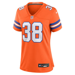 Jaleel McLaughlin Denver Broncos Women's Mile High Collection 1977 Throwback Player Game Jersey - Orange | Nike on sale