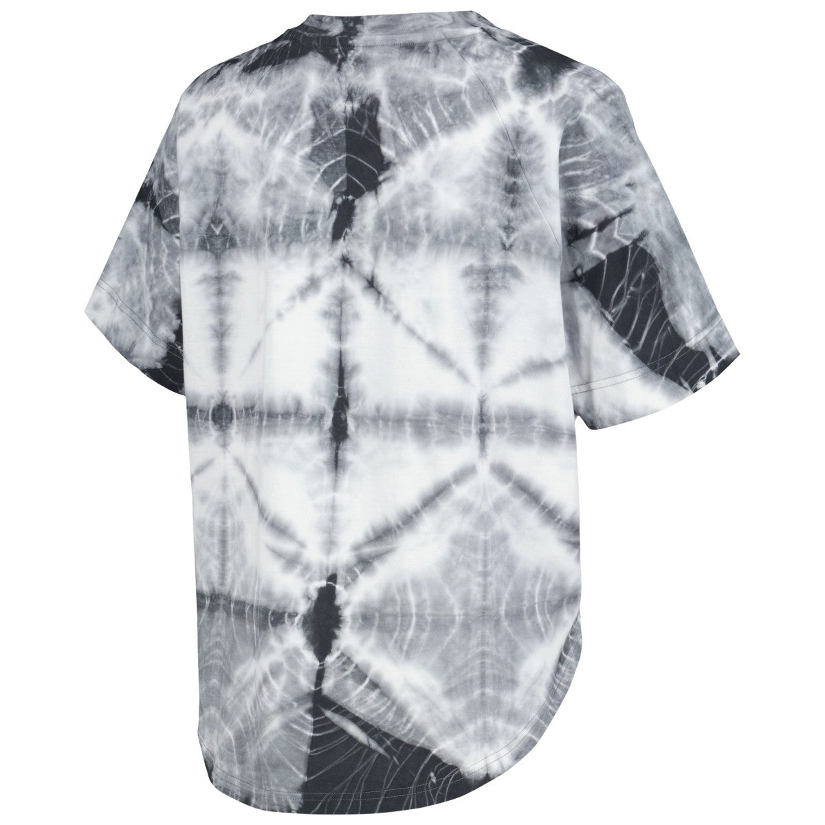 Los Angeles Lakers G-III 4Her by Carl Banks Women's Tournament Raglan Oversized Tie-Dye V-Neck T-Shirt - Black outlet