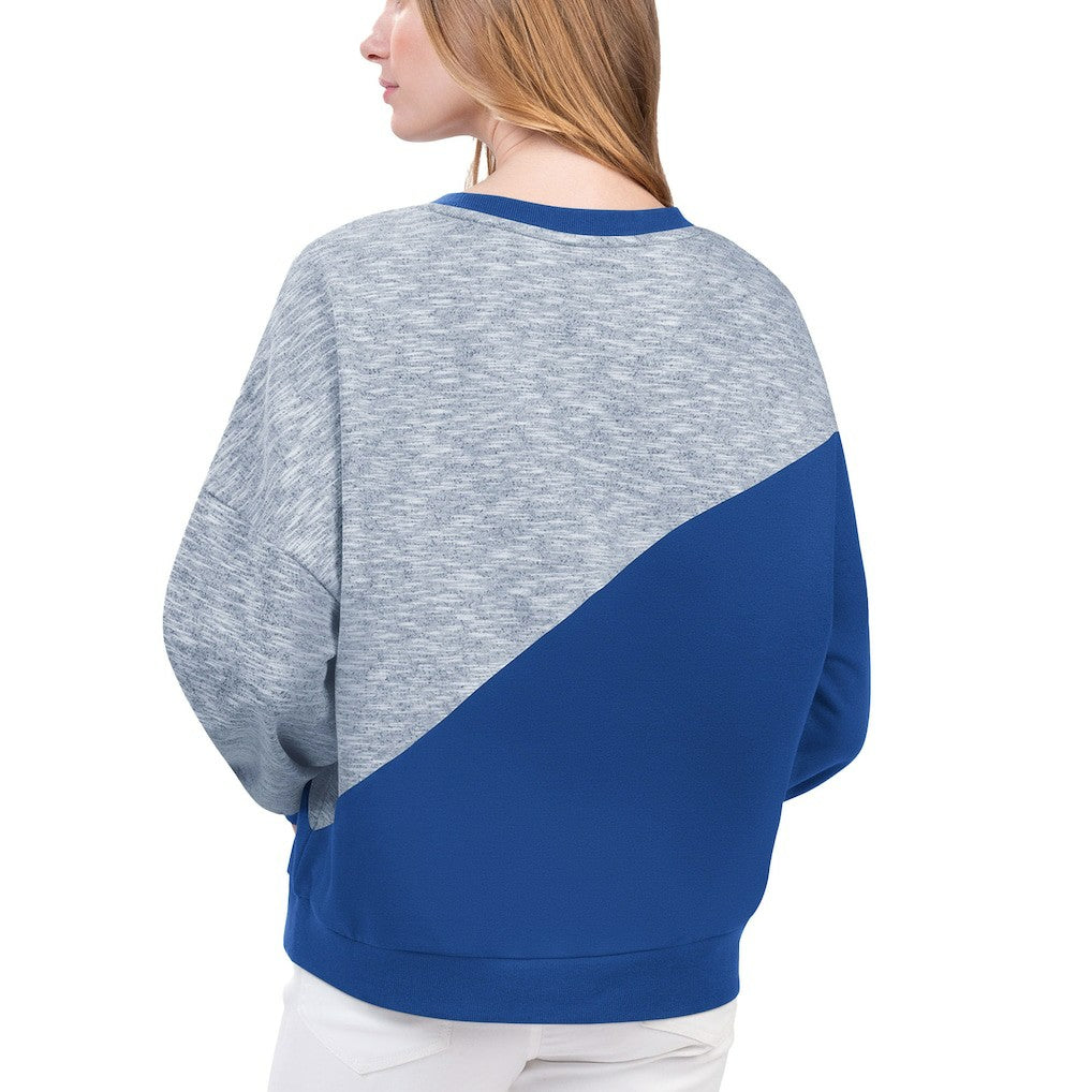 Philadelphia 76ers G-III 4Her by Carl Banks Women's Benches Split Pullover Sweatshirt - Royal sale