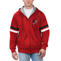 Portland Trail Blazers G-III Sports by Carl Banks Contender Full-Zip Hoodie Jacket - Red on sale