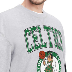 Boston Celtics Tommy Jeans Hayes Crew Neck Pullover Sweatshirt - Heather Gray online