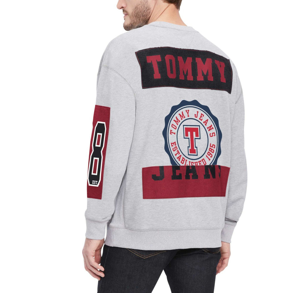 Miami Heat Tommy Jeans Hayes Crew Neck Pullover Sweatshirt - Heather Gray online