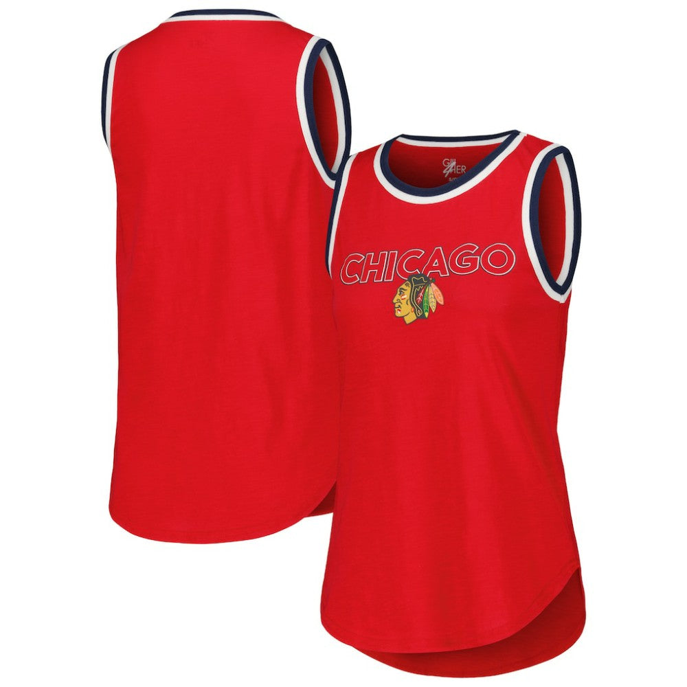 Chicago Blackhawks G-III 4Her by Carl Banks Women's Strategy Tank Top Red