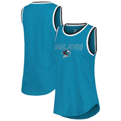 San Jose Sharks G-III 4Her by Carl Banks Women's Strategy Tank Top Teal