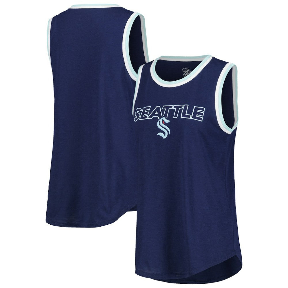 Seattle Kraken G-III 4Her by Carl Banks Women's Strategy Tank Top Deep Sea Blue