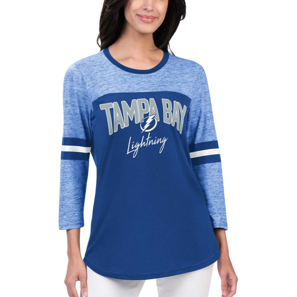Tampa Bay Lightning G-III 4Her by Carl Banks Women's Play The Game 3/4-Sleeve T-Shirt Blue