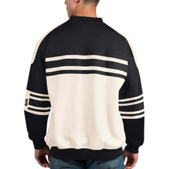 Boston Bruins Starter Defense Fleece Crewneck Pullover Sweatshirt White