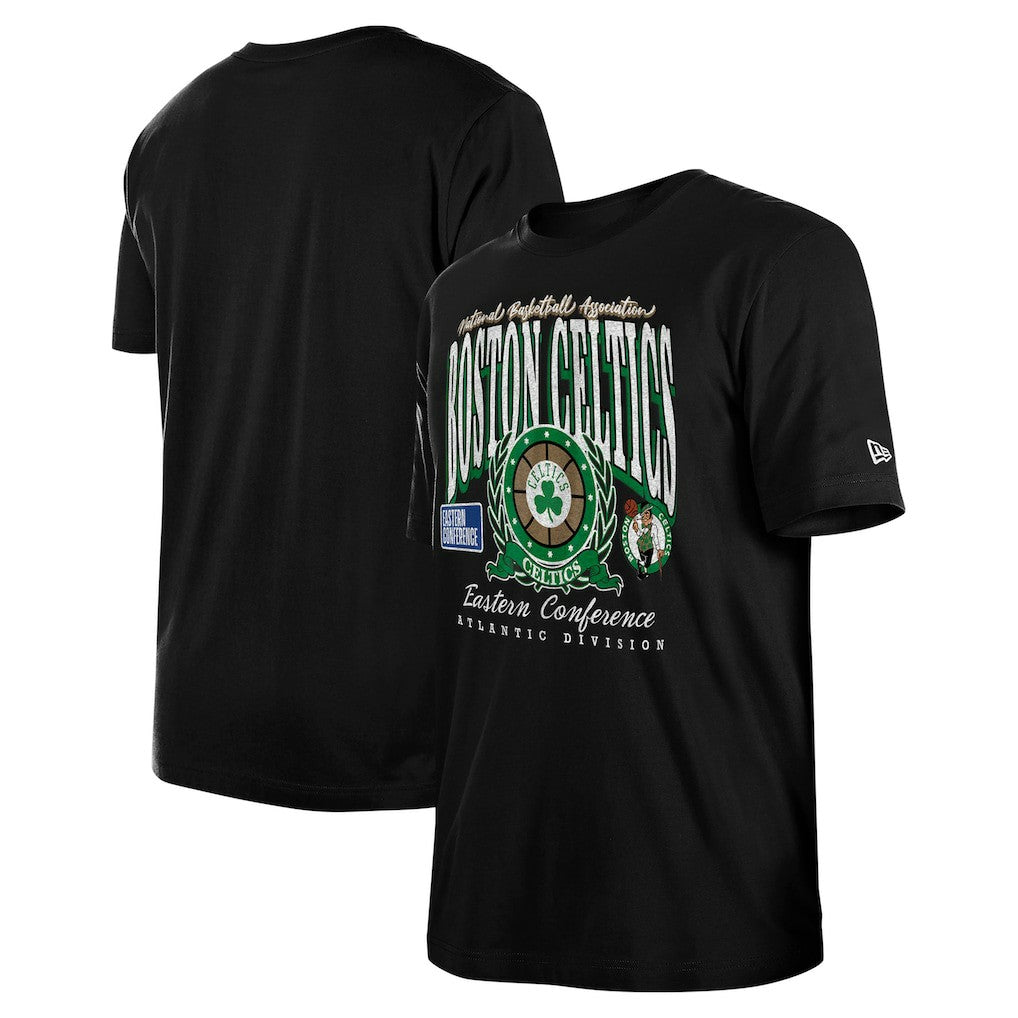 Boston Celtics Unisex Oversized Essentials Boxy T-Shirt - Black | New Era for sale