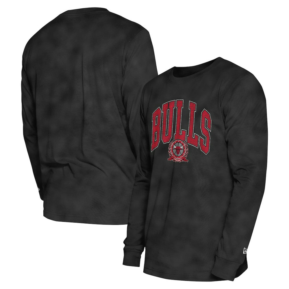 Chicago Bulls Unisex Oversized Essentials Enzyme Wash Long Sleeve T-Shirt sale - Black | New Era on sale