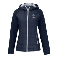 New Orleans Saints Cutter & Buck Women's Americana Rainier Primaloft Eco Full-Zip Hybrid Jacket - Navy sale