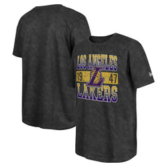 Los Angeles Lakers Enzyme Washed Oversized T-Shirt - Black | New Era shop