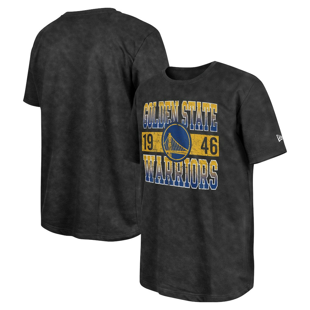 Golden State Warriors Enzyme Washed Oversized T-Shirt sale - Black | New Era outlet