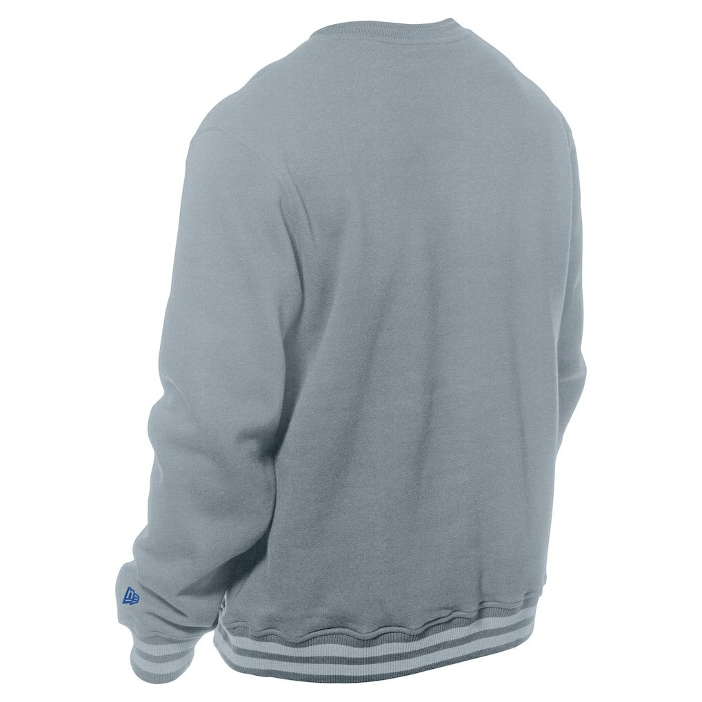Philadelphia 76ers Chenille Cross Over Pullover Sweatshirt - Gray | New Era shop