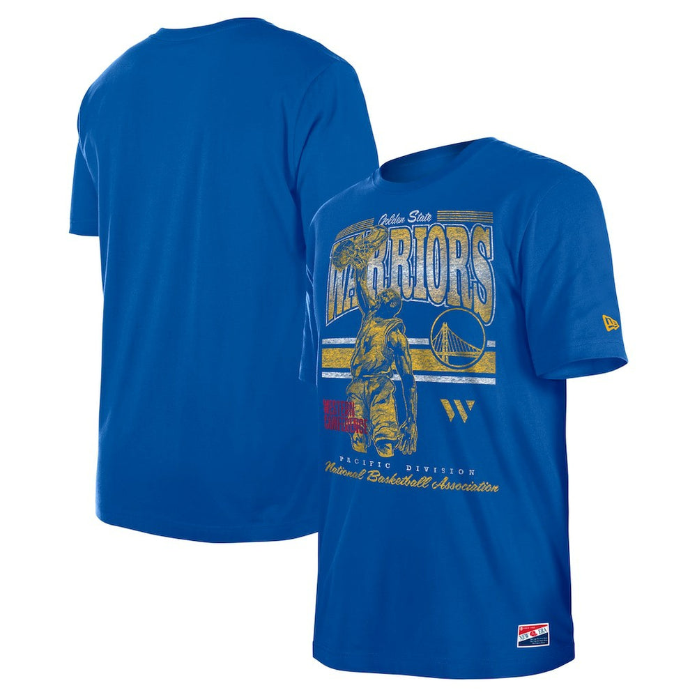 Golden State Warriors Enzyme Wash Oversized T-Shirt sale - Royal | New Era for sale