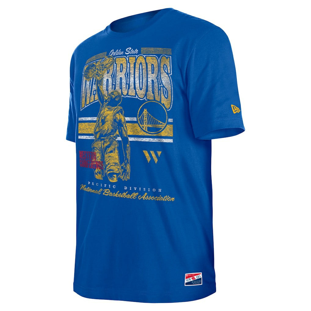 Golden State Warriors Enzyme Wash Oversized T-Shirt sale - Royal | New Era for sale