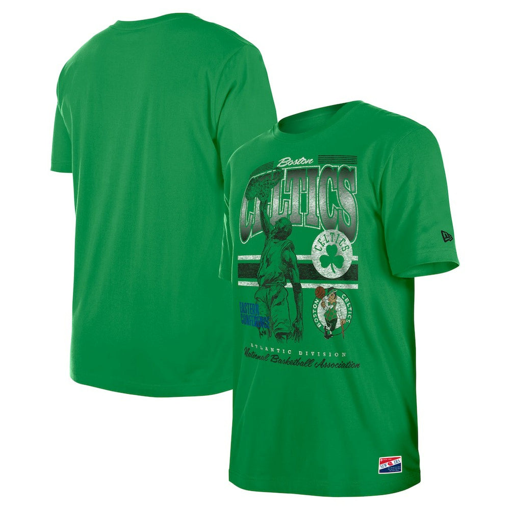 Boston Celtics Enzyme Wash Oversized T-Shirt - Kelly Green | New Era cheap
