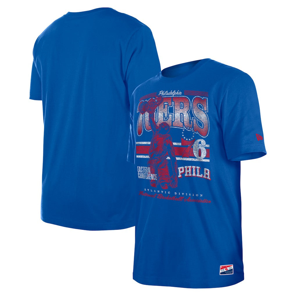 Philadelphia 76ers Enzyme Wash Oversized T-Shirt - Royal | New Era on sale