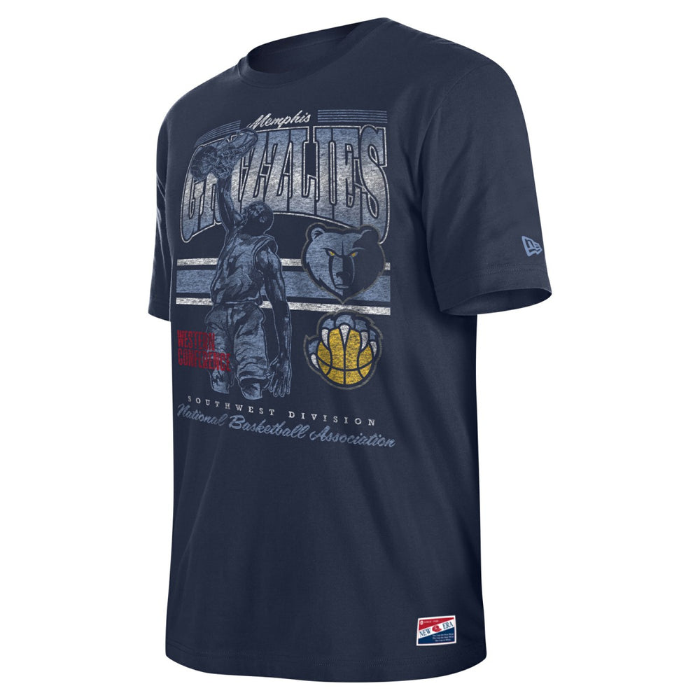 Memphis Grizzlies Enzyme Wash Oversized T-Shirt - Navy | New Era online