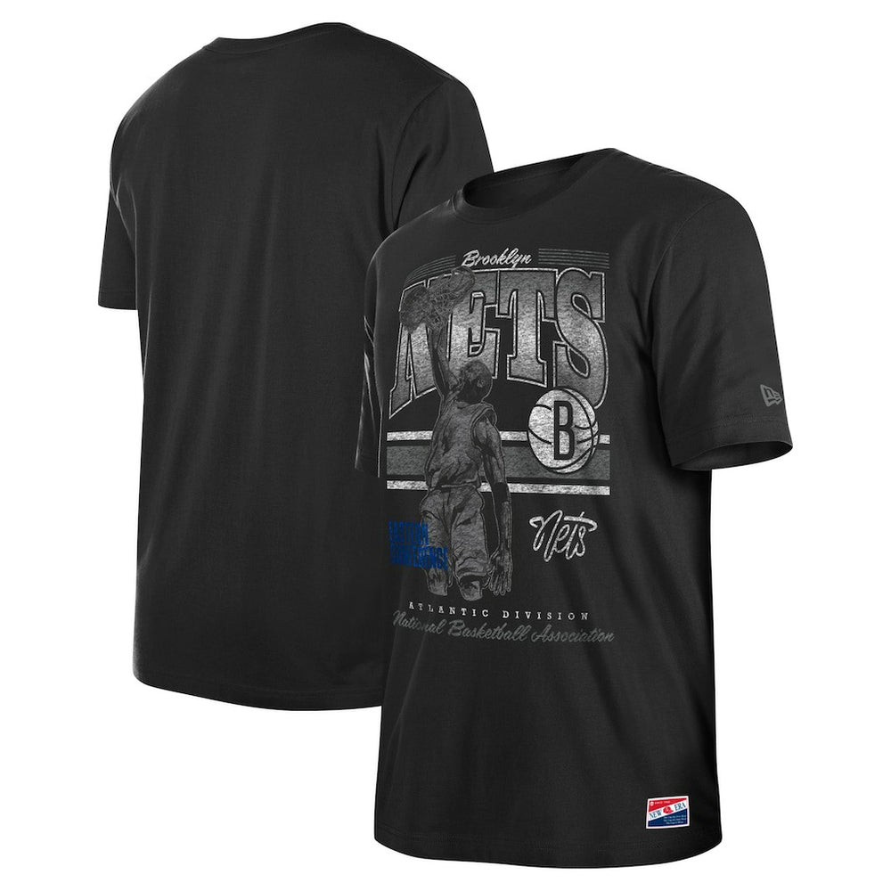 Brooklyn Nets Enzyme Wash Oversized T-Shirt - Black | New Era online