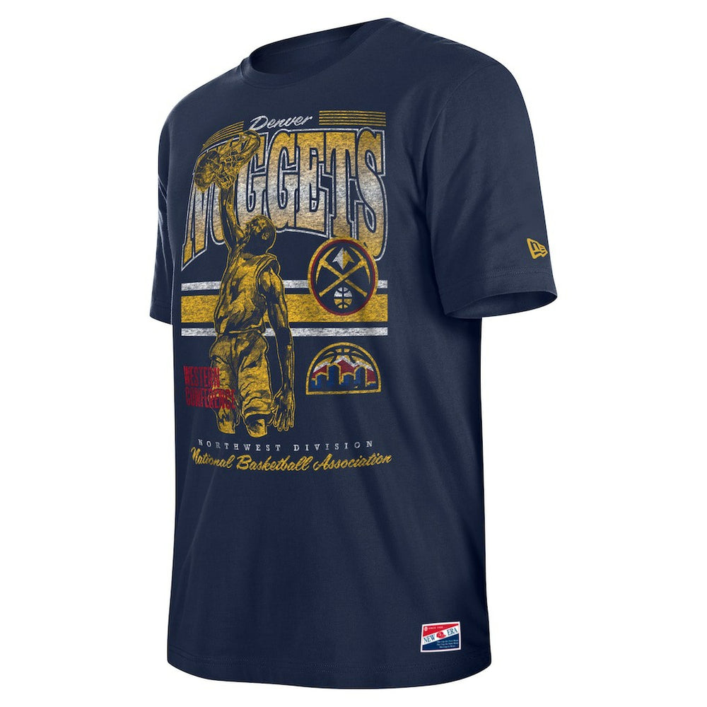 Denver Nuggets Enzyme Wash Oversized T-Shirt sale - Navy | New Era discount