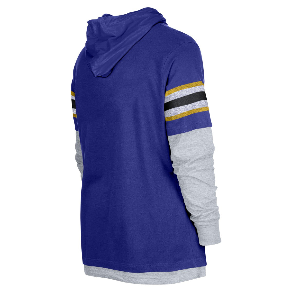 Los Angeles Lakers Layered Long Sleeve Hoodie T-Shirt - Purple | New Era on sale