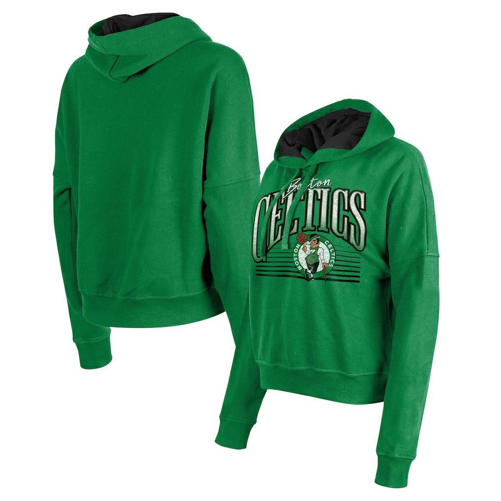 Boston Celtics Women's Boxy Pullover Hoodie - Kelly Green | New Era outlet