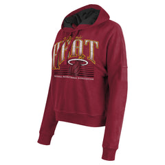 Miami Heat Women's Boxy Pullover Hoodie - Red | New Era for sale