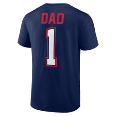 Atlanta Braves Father's Day #1 Dad T-Shirt - Navy