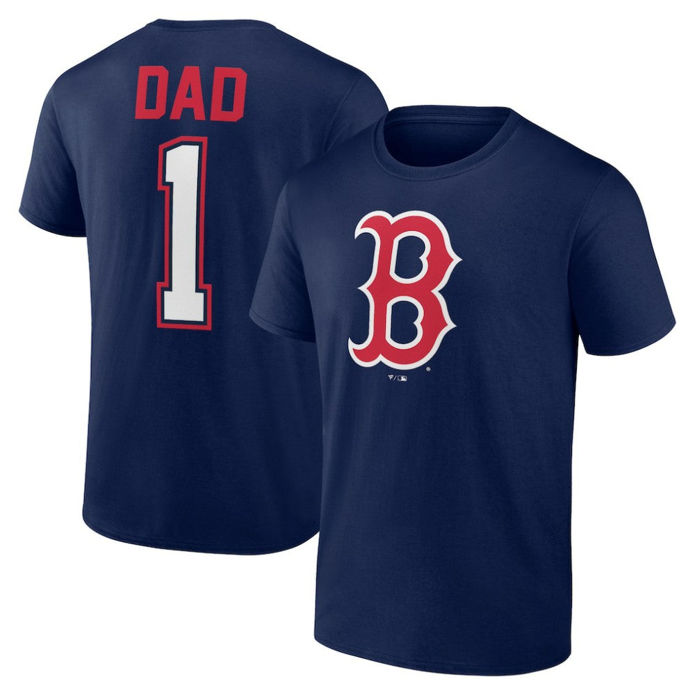 Boston Red Sox Father's Day #1 Dad T-Shirt - Navy