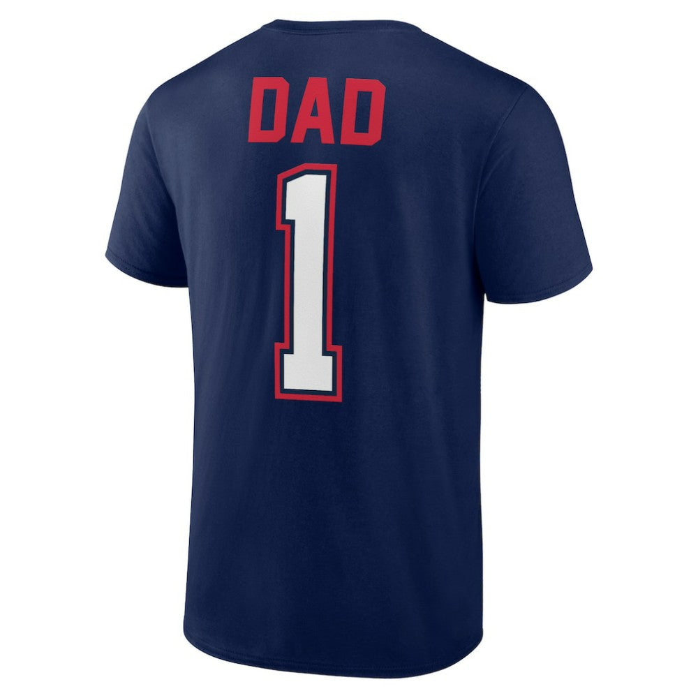 Boston Red Sox Father's Day #1 Dad T-Shirt - Navy