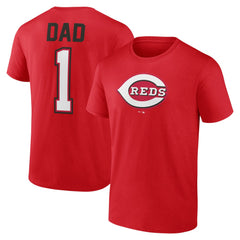 Cincinnati Reds Father's Day #1 Dad T-Shirt - Red