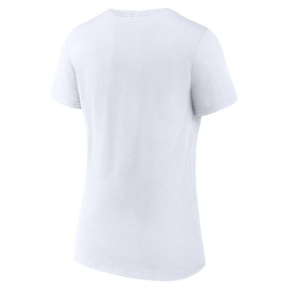 Cleveland Guardians Women's Love Wins V-Neck T-Shirt - White