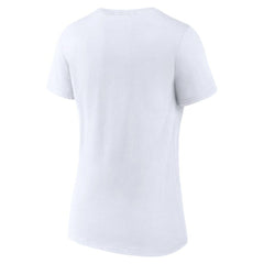 Cleveland Guardians Women's Love Wins V-Neck T-Shirt - White