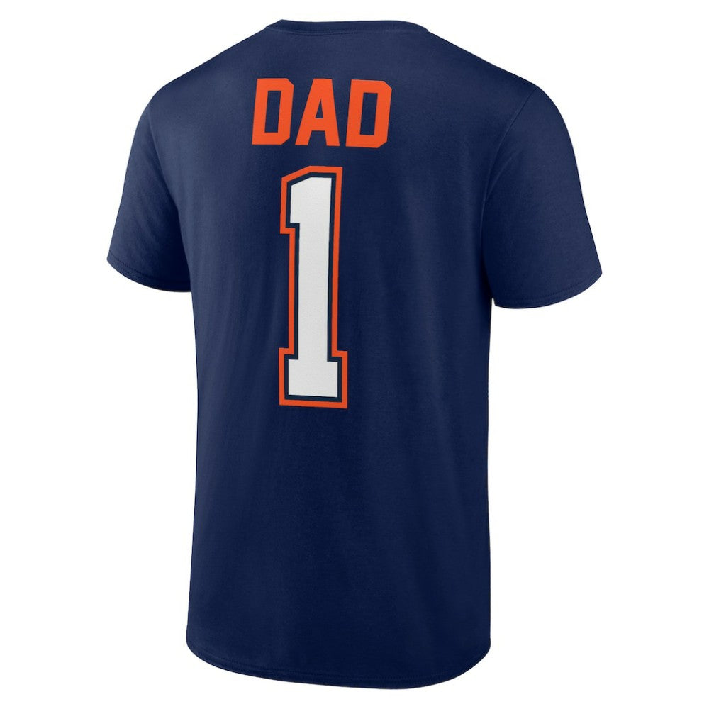 Detroit Tigers Father's Day #1 Dad T-Shirt - Navy