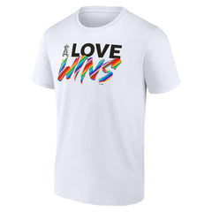Los Angeles Angels Love Wins T-Shirt - White