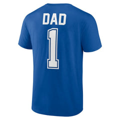 Los Angeles Dodgers Father's Day #1 Dad T-Shirt - Royal