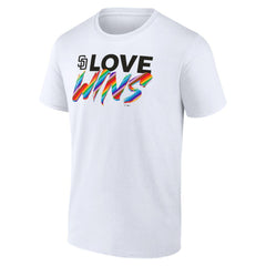 San Diego Padres Love Wins T-Shirt - White