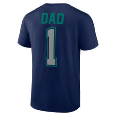 Seattle Mariners Father's Day #1 Dad T-Shirt - Navy