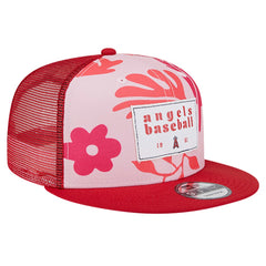 Los Angeles Angels Bikini Bottom Trucker 9FIFTY Snapback Hat - Red | New Era