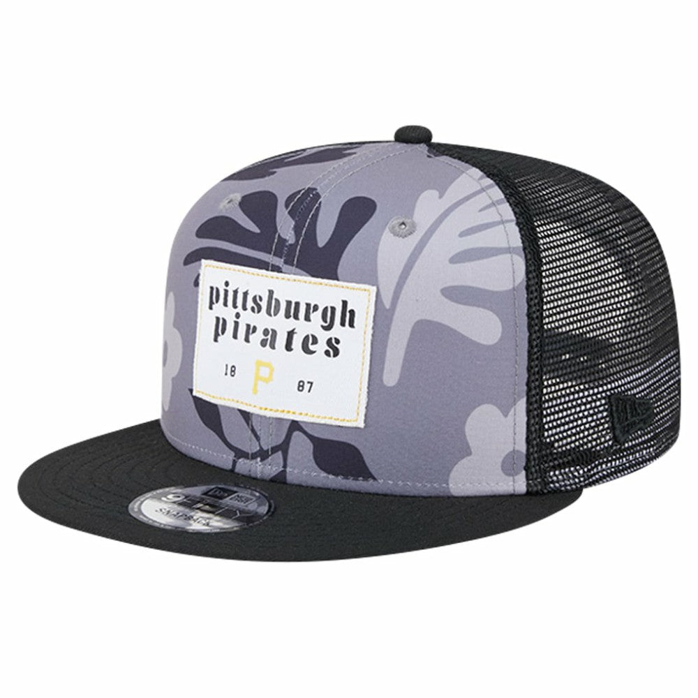 Pittsburgh Pirates Bikini Bottom Trucker 9FIFTY Snapback Hat - Black | New Era