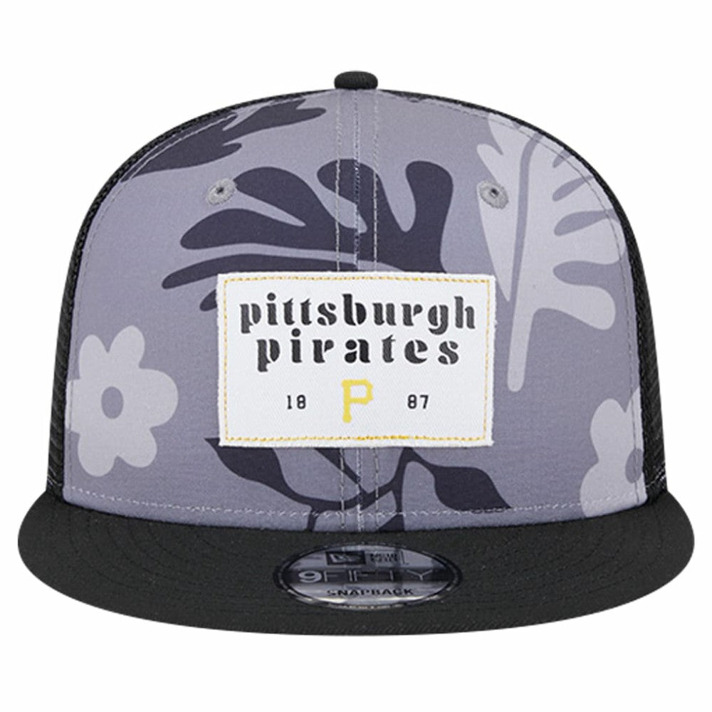 Pittsburgh Pirates Bikini Bottom Trucker 9FIFTY Snapback Hat - Black | New Era