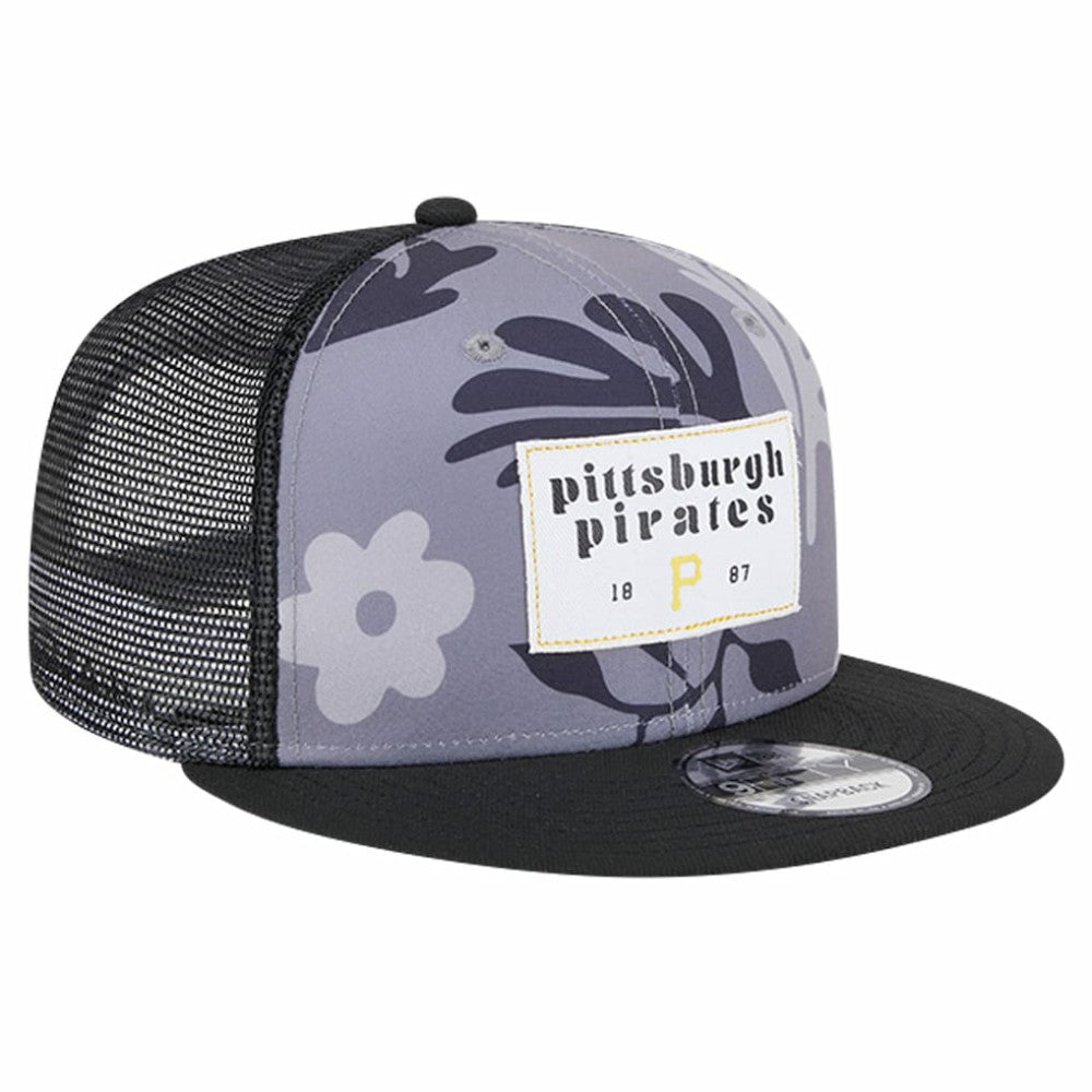 Pittsburgh Pirates Bikini Bottom Trucker 9FIFTY Snapback Hat - Black | New Era