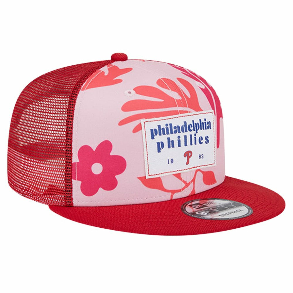 Philadelphia Phillies Bikini Bottom Trucker 9FIFTY Snapback Hat - Red | New Era