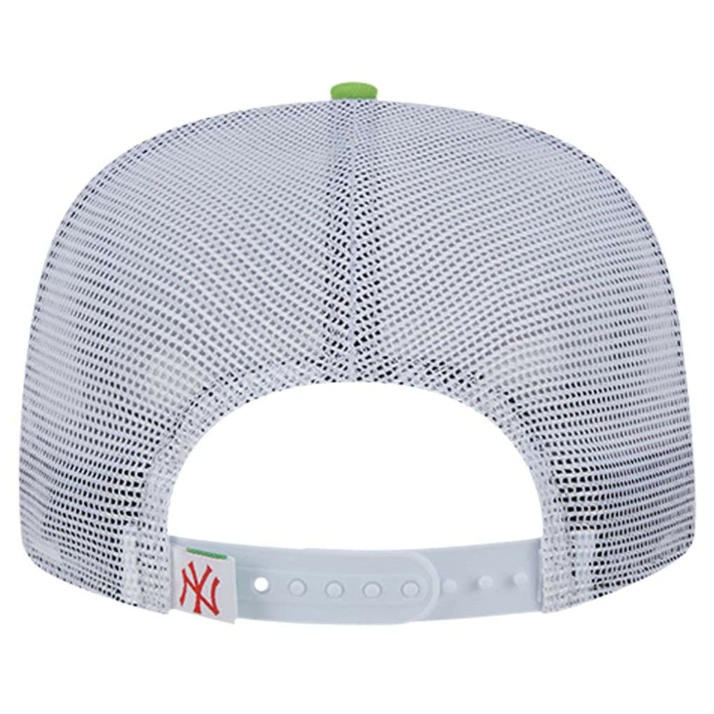 New York Yankees Neon Horizon A-Frame Trucker 9FIFTY Snapback Hat - Red | New Era