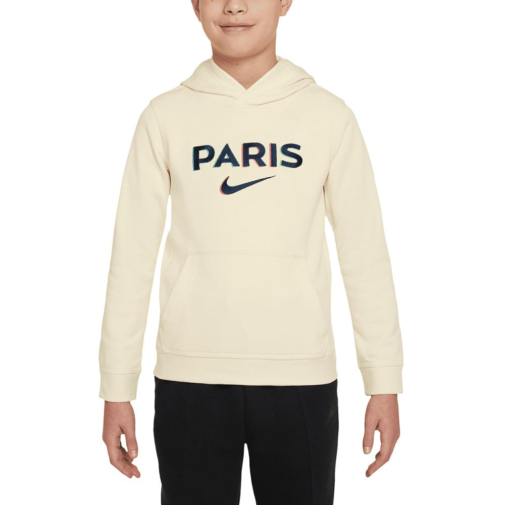 Paris Saint-Germain Youth Club Pullover Hoodie - Cream | Nike cheap