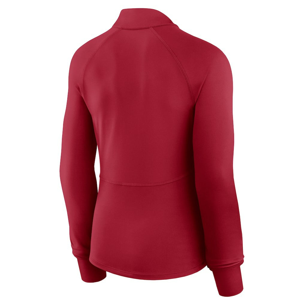 San Francisco 49ers Women's Elements Quarter-Zip Jacket - Scarlet sale