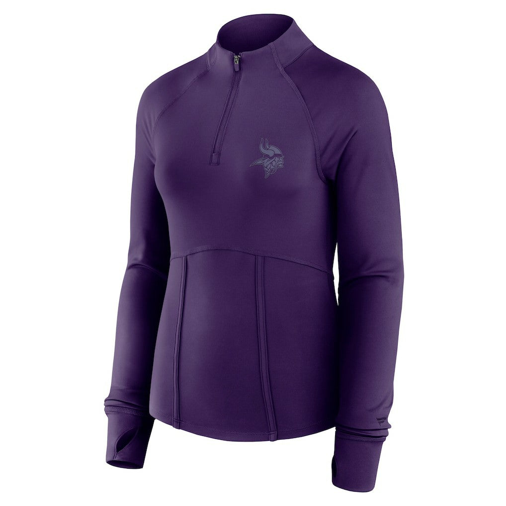 Minnesota Vikings Women's Elements Raglan Quarter-Zip Jacket - Purple cheap